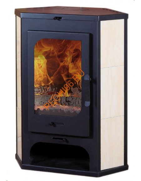 Печь-камин БАВАРИЯ пристенно-угловая с теплообменником Печь-камин БАВАРИЯ пристенно-угловая с теплообменником