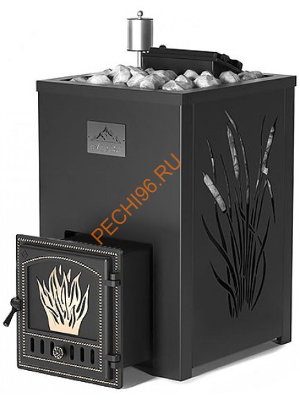 Печь банная Везувий ЭВЕРЕСТ INOX 32 (281) в кожухе Камыш Печь банная Везувий ЭВЕРЕСТ INOX 32 (281) в кожухе Камыш