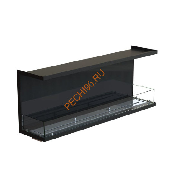 Биокамин фронтальный 1300х500х300 мм, стемалит, стекло