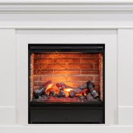 Электрокамин Dimplex California с очагом Engine 56-600 BB алебастр