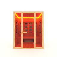 Инфракрасная кабина НКЗ 3-местная прямая из кедра