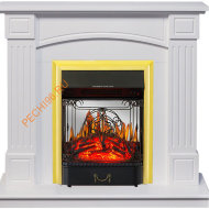 Электрокамин Royal Flame Boston белый с очагом Majestic FX M