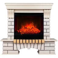 Электрокамин RealFlame Country 25 WT с очагом Evrika 25,5 LED