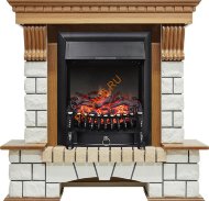 Электрокамин Royal Flame Pierre Luxe дуб с очагом Fobos FX