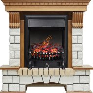 Электрокамин Royal Flame Pierre Luxe дуб с очагом Fobos FX
