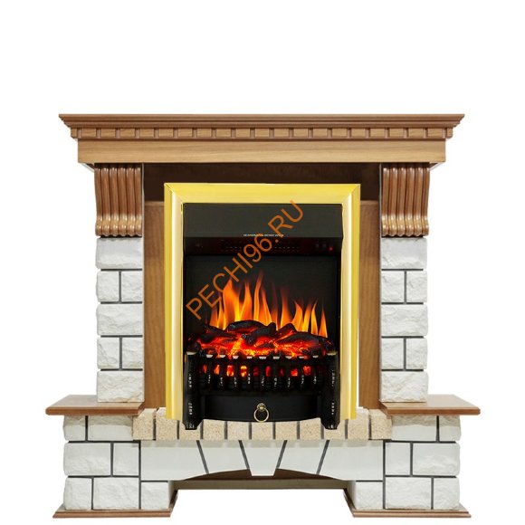 Электрокамин Royal Flame Pierre Luxe дуб с очагом Fobos FX