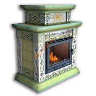 Печь-камин КимрПечь Билибин пристенный двуярусный Весна