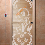 Дверь стеклянная DoorWood «Посейдон прозрачная», 2000х700 мм