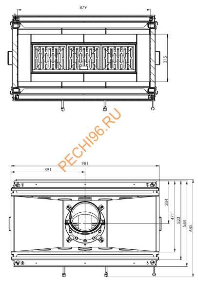 Каминная топка Hitze Ardente ARD90X41DSS-I