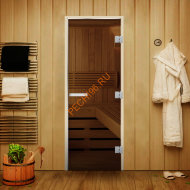 Дверь стеклянная Арта Статус 60G Бронза, ольха