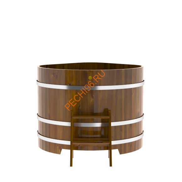 Купель для бани BentWood угловая из морёной лиственницы Рустик, 1,19х1,19 м