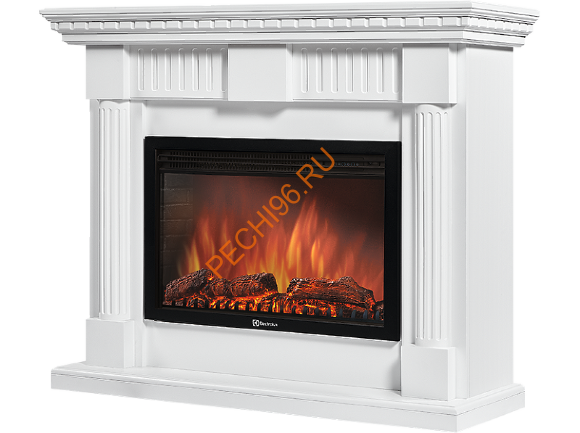 Электрокамин Electrolux EFP/P-2520LS с порталом Firelight Colonna 25, белый