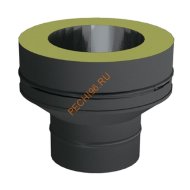 Переходник моно-термо ВУЛКАН VBR D200 мм, нерж 0.5, черный