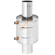 Теплообменник на трубе Везувий 6л, D115 (AISI 304 0,8мм)