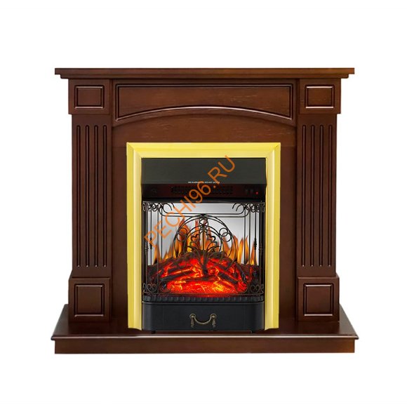 Электрокамин Royal Flame Boston темный дуб с очагом Majestic FX M