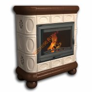 Печь-камин КимрПечь Медальон пристенный Шоколад