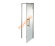 Дверь стеклянная Grandis GS 9х21-М1-Н-Si коробка алюминий Silver