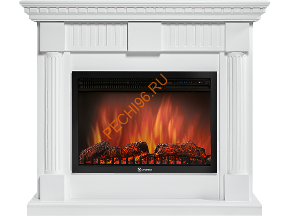 Электрокамин Electrolux Sphere Plus EFP/P-2720RLS с порталом Firelight Colonna 25, белый