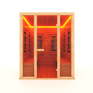 Инфракрасная кабина НКЗ 4-местная прямая из кедра