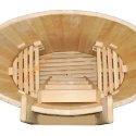 Купель НКЗ круглая из кедра с пластиковой вставкой d 220 см