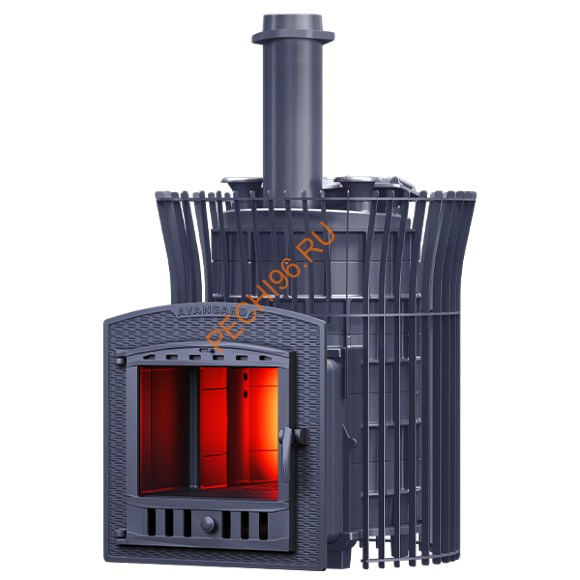 Печь банная Гефест AVANGARD ЗК 25 (П2) Pro Ураган тюльпан