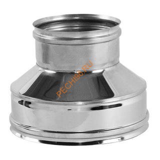Переходник конус термо-моно ВУЛКАН V50R, нержавейка AISI 321/304, d 250/350 мм