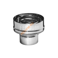 Переход на сэндвич Феррум, нержавейка AISI 430-0,5 мм/430-0,5 мм, d 120/200 мм