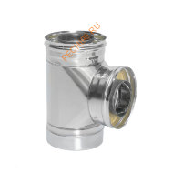 Сэндвич-тройник 87° ТиС Энерго, нержавейка AISI 310-0,8 мм/304-0,5 мм, D130/230 мм