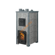 Печь банная Эверест Легкий пар Профи Чугун, ЧЗК, Талькохлорит Резная 2+фасад, S-50 мм, б/в