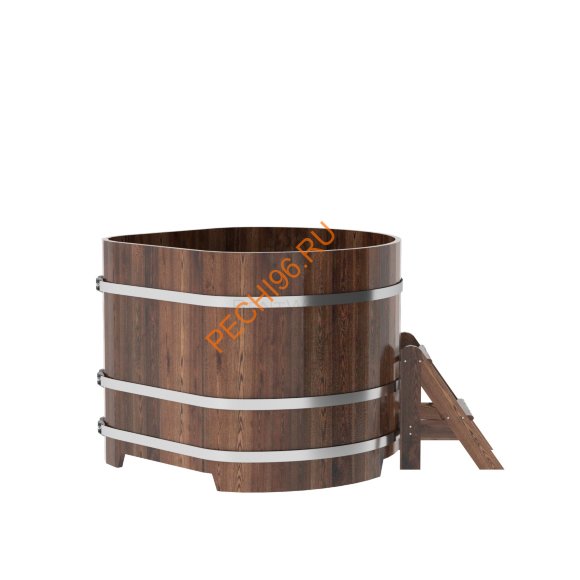 Купель для бани BentWood угловая из морёной лиственницы Премиум, 1,19х1,19 м