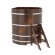 Купель для бани BentWood угловая из морёной лиственницы Премиум, 1,19х1,19 м