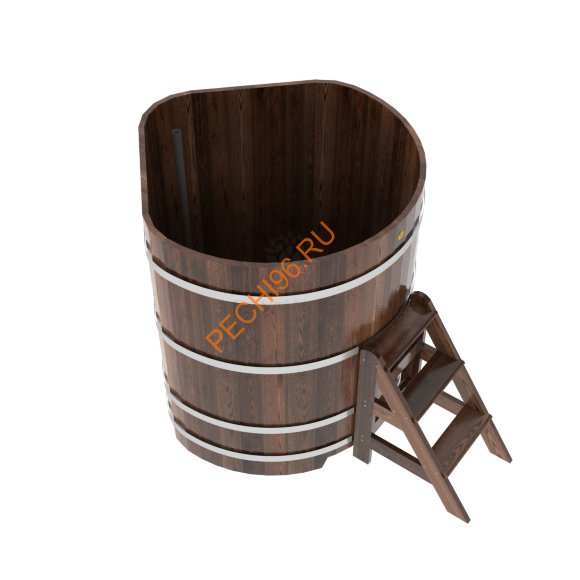 Купель для бани BentWood угловая из морёной лиственницы Премиум, 1,19х1,19 м