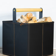 Дровница Fire&Wood Stockholm, экокожа черная