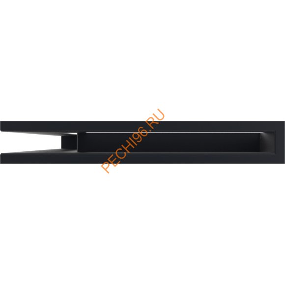 Люфт Kratki NP/L6/40/C угловой черный 600x400 мм