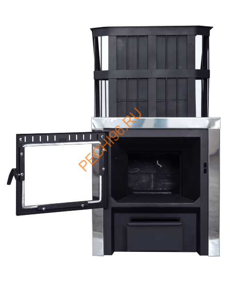 Печь банная Сибирь ЗК, панорамная дверца