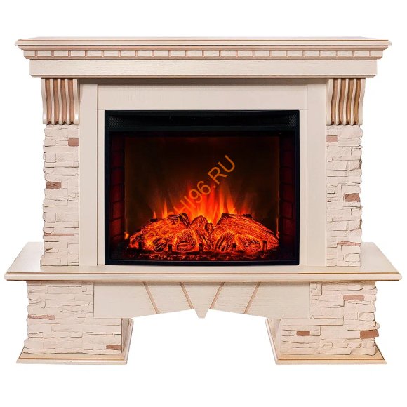 Электрокамин RealFlame Sorento 25,5/26 WT c очагом Evrika 25,5 LED Электрокамин RealFlame Sorento 25,5/26 WT c очагом Evrika 25,5 LED