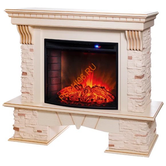 Электрокамин RealFlame Sorento 25,5/26 WT c очагом Evrika 25,5 LED Электрокамин RealFlame Sorento 25,5/26 WT c очагом Evrika 25,5 LED