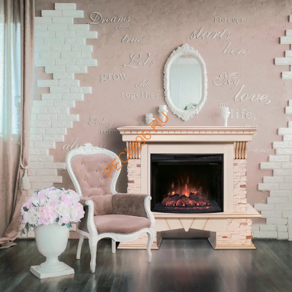 Электрокамин RealFlame Sorento 25,5/26 WT c очагом Evrika 25,5 LED Электрокамин RealFlame Sorento 25,5/26 WT c очагом Evrika 25,5 LED