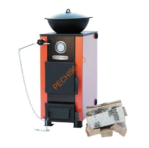 Котел отопительный Сибирь Сириус 15, с плитой
