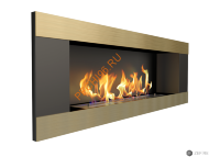 Биокамин ZeFire ELLIOT horizontal 1200 латунный со стемалитом