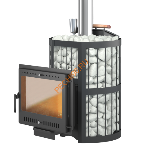 Печь банная ЭТНА 18 Панорама М, ЗК Стандарт &mdash; 