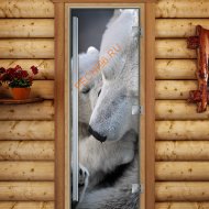 Дверь стеклянная DoorWood «Престиж», 800х2000мм, с фотопечатью «Нежность»