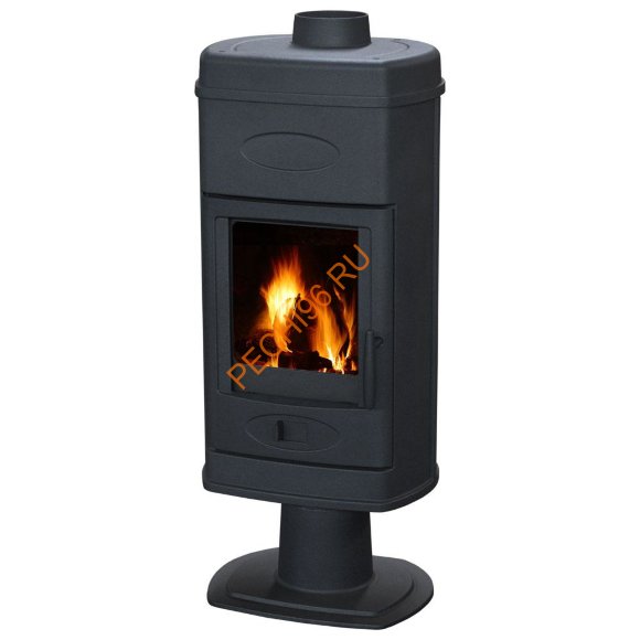 Чугунная печь-камин PLAMEN HANA эмаль черная