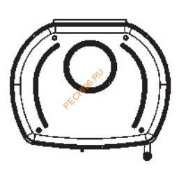 Чугунная печь-камин PLAMEN HANA эмаль черная