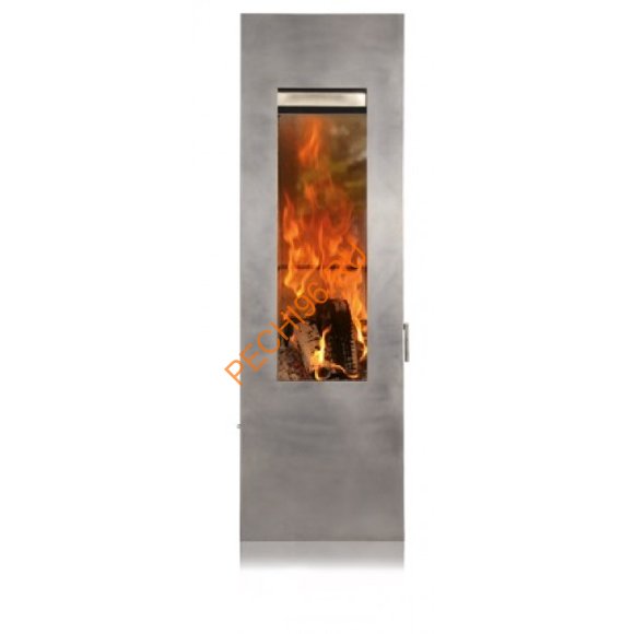 Стальная печь-камин Thorma CONCEPT FEUER MATRIX нерж.сталь поворотная