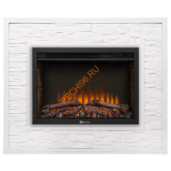 Электрокамин Electrolux Sphere Plus EFP/P-3320RLS N с порталом Firelight Loft 30, камень белый, белая эмаль Электрокамин Electrolux Sphere Plus EFP/P-3320RLS N с порталом Firelight Loft 30, камень белый, белая эмаль