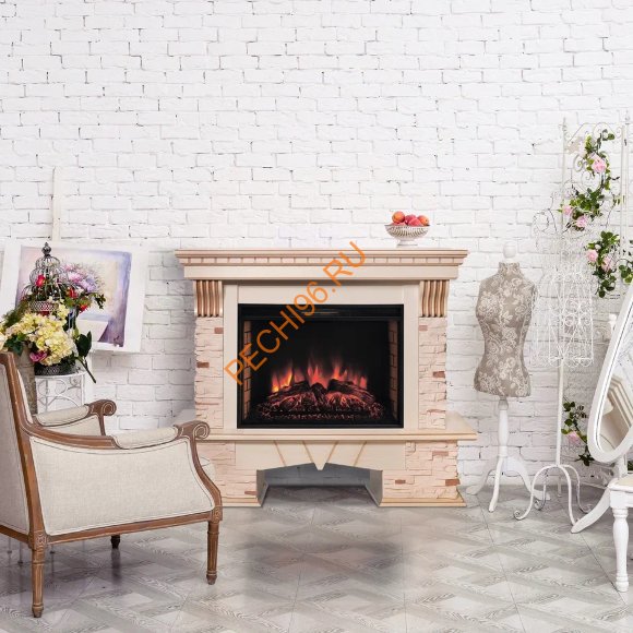 Электрокамин RealFlame Sorento 25,5/26 WT с очагом Epsilon 26 SIR Электрокамин RealFlame Sorento 25,5/26 WT с очагом Epsilon 26 SIR