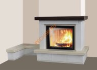 Дровяной камин EdilKamin GEMMA sx с топкой CRISTAL 90 N