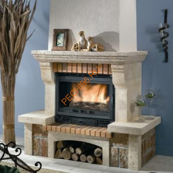 Дровяной камин CHAZELLES СS20 с топкой SOLO V70