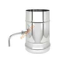 Шибер поворотный Везувий D120мм